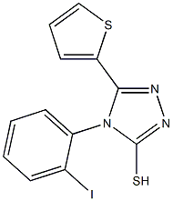 4-(2-iodophenyl)-5-(thiophen-2-yl)-4H-1,2,4-triazole-3-thiol Struktur