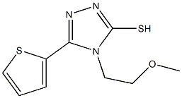 4-(2-methoxyethyl)-5-(thiophen-2-yl)-4H-1,2,4-triazole-3-thiol Struktur