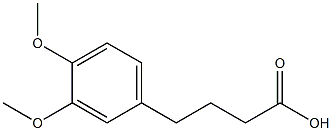 4-(3,4-dimethoxyphenyl)butanoic acid Struktur