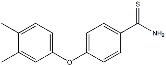 4-(3,4-dimethylphenoxy)benzene-1-carbothioamide Struktur