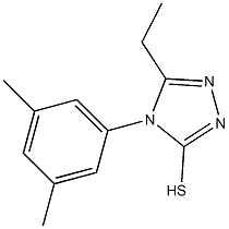 4-(3,5-dimethylphenyl)-5-ethyl-4H-1,2,4-triazole-3-thiol Struktur