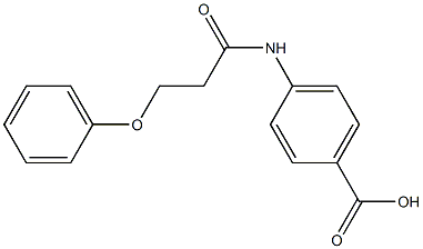 4-(3-phenoxypropanamido)benzoic acid Struktur