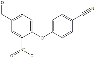 4-(4-formyl-2-nitrophenoxy)benzonitrile Struktur