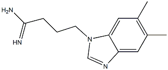 4-(5,6-dimethyl-1H-benzimidazol-1-yl)butanimidamide Struktur