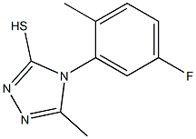 4-(5-fluoro-2-methylphenyl)-5-methyl-4H-1,2,4-triazole-3-thiol Struktur