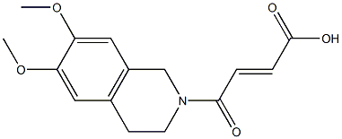 4-(6,7-dimethoxy-1,2,3,4-tetrahydroisoquinolin-2-yl)-4-oxobut-2-enoic acid Struktur