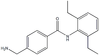 4-(aminomethyl)-N-(2,6-diethylphenyl)benzamide Struktur