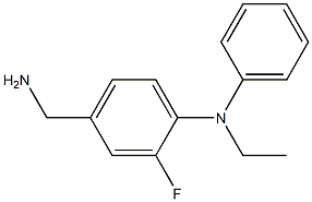 4-(aminomethyl)-N-ethyl-2-fluoro-N-phenylaniline Struktur