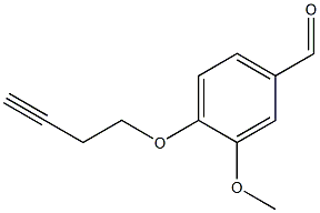 4-(but-3-ynyloxy)-3-methoxybenzaldehyde Struktur