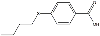 4-(butylsulfanyl)benzoic acid Struktur