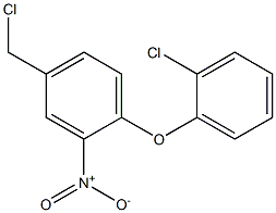 4-(chloromethyl)-1-(2-chlorophenoxy)-2-nitrobenzene Struktur