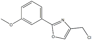 4-(chloromethyl)-2-(3-methoxyphenyl)-1,3-oxazole Struktur