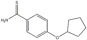 4-(cyclopentyloxy)benzenecarbothioamide Struktur