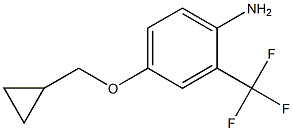 4-(cyclopropylmethoxy)-2-(trifluoromethyl)aniline Struktur