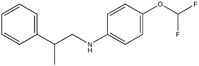 4-(difluoromethoxy)-N-(2-phenylpropyl)aniline Struktur