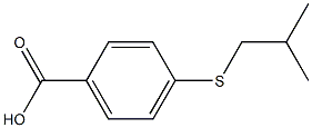 4-(isobutylthio)benzoic acid Struktur