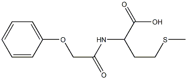 4-(methylsulfanyl)-2-(2-phenoxyacetamido)butanoic acid Struktur