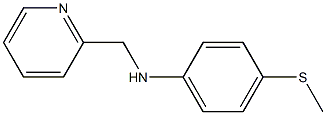 4-(methylsulfanyl)-N-(pyridin-2-ylmethyl)aniline Struktur