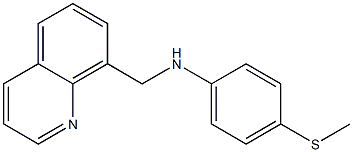 4-(methylsulfanyl)-N-(quinolin-8-ylmethyl)aniline Struktur