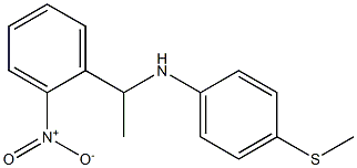 4-(methylsulfanyl)-N-[1-(2-nitrophenyl)ethyl]aniline Struktur