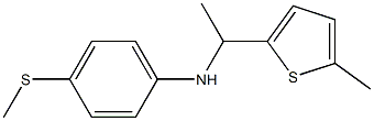 4-(methylsulfanyl)-N-[1-(5-methylthiophen-2-yl)ethyl]aniline Struktur