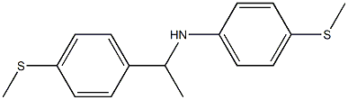 4-(methylsulfanyl)-N-{1-[4-(methylsulfanyl)phenyl]ethyl}aniline Struktur