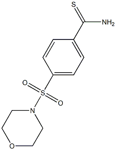 4-(morpholin-4-ylsulfonyl)benzenecarbothioamide Struktur