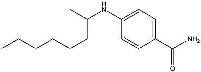 4-(octan-2-ylamino)benzamide Struktur