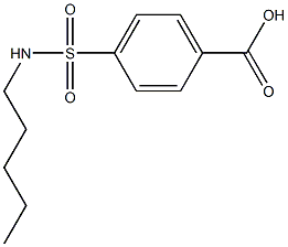 4-(pentylsulfamoyl)benzoic acid Struktur