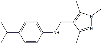 4-(propan-2-yl)-N-[(1,3,5-trimethyl-1H-pyrazol-4-yl)methyl]aniline Struktur