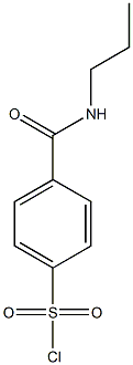 4-(propylcarbamoyl)benzene-1-sulfonyl chloride Struktur