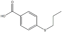 4-(propylthio)benzoic acid Struktur