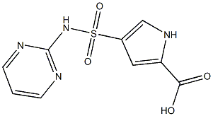 4-(pyrimidin-2-ylsulfamoyl)-1H-pyrrole-2-carboxylic acid Struktur