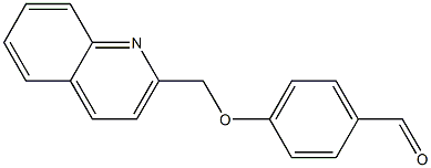 4-(quinolin-2-ylmethoxy)benzaldehyde Struktur