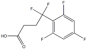 4,4-difluoro-4-(2,4,6-trifluorophenyl)butanoic acid Struktur