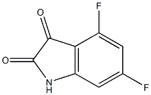 4,6-difluoro-1H-indole-2,3-dione Struktur