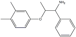 4-[(1-amino-1-phenylpropan-2-yl)oxy]-1,2-dimethylbenzene Struktur