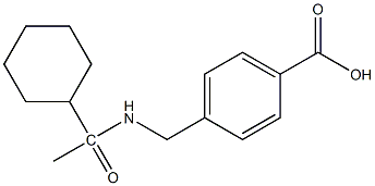 4-[(1-cyclohexylacetamido)methyl]benzoic acid Struktur