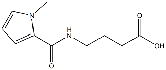 4-[(1-methyl-1H-pyrrol-2-yl)formamido]butanoic acid Struktur