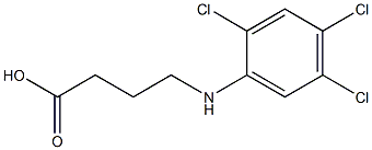 4-[(2,4,5-trichlorophenyl)amino]butanoic acid Struktur