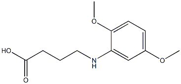 4-[(2,5-dimethoxyphenyl)amino]butanoic acid Struktur