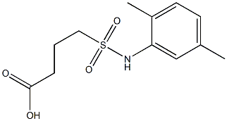 4-[(2,5-dimethylphenyl)sulfamoyl]butanoic acid Struktur