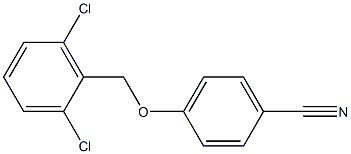 4-[(2,6-dichlorophenyl)methoxy]benzonitrile Struktur