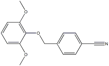 4-[(2,6-dimethoxyphenoxy)methyl]benzonitrile Struktur