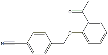 4-[(2-acetylphenoxy)methyl]benzonitrile Struktur