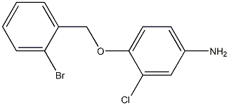 4-[(2-bromobenzyl)oxy]-3-chloroaniline Struktur