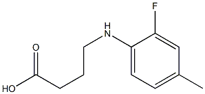 4-[(2-fluoro-4-methylphenyl)amino]butanoic acid Struktur