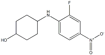 4-[(2-fluoro-4-nitrophenyl)amino]cyclohexan-1-ol Struktur