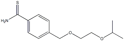 4-[(2-isopropoxyethoxy)methyl]benzenecarbothioamide Struktur