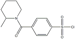 4-[(2-methylpiperidin-1-yl)carbonyl]benzene-1-sulfonyl chloride Struktur